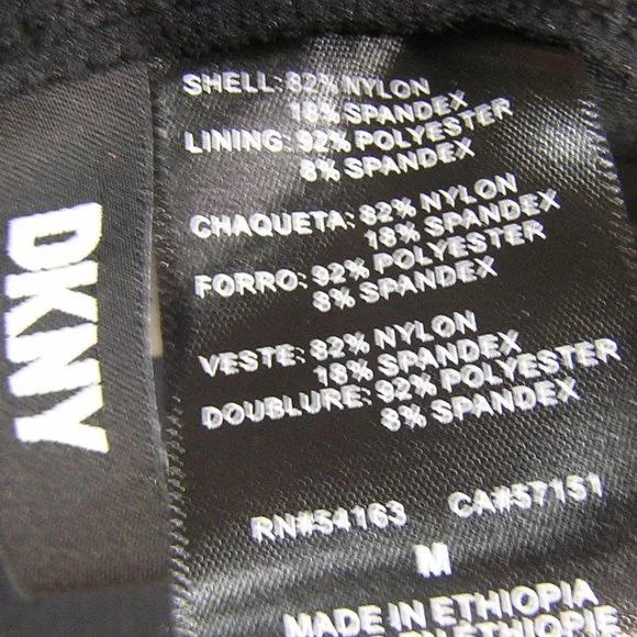 DKNY BLACK SWIMSUIT REMOVABLE STRAPS - Picture 10 of 11